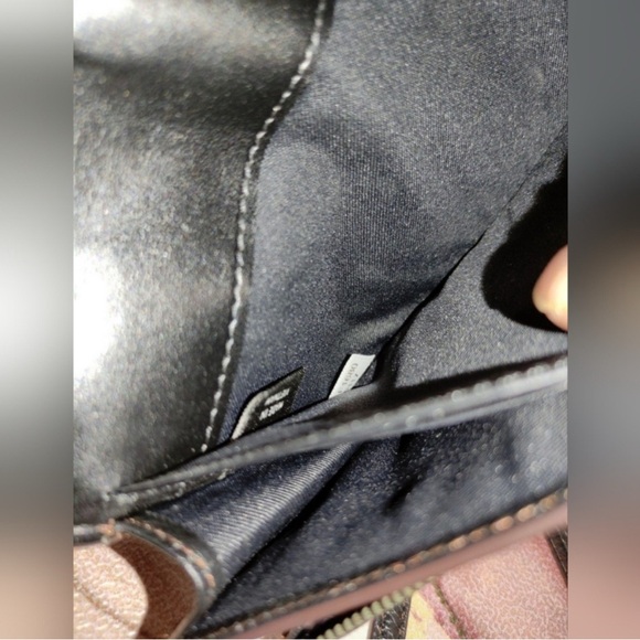 Coach 56117 Foldover Crossbody In Embellished Canyon Quilt Leather Tea Rose - Picture 7 of 10